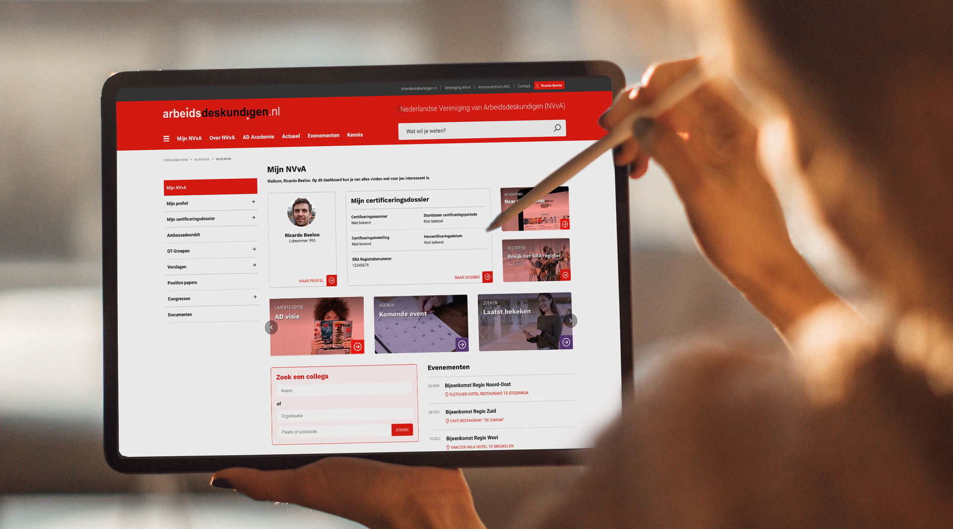 Website weer deels toegankelijk (nieuw wachtwoord aanmaken) Arbeidsdeskundigen