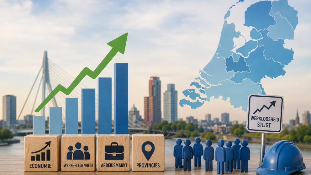 De Nederlandse economie groeide in 2025 met 1,8 procent. Toch steeg de werkloosheid in tien provincies en nam de krapte op de arbeidsmarkt af. Lees de regionale verschillen.