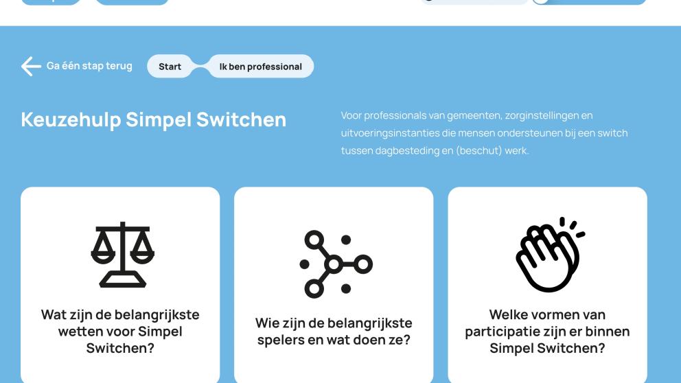 Simpel Switchen: nieuw online hulpmiddel beschikbaar