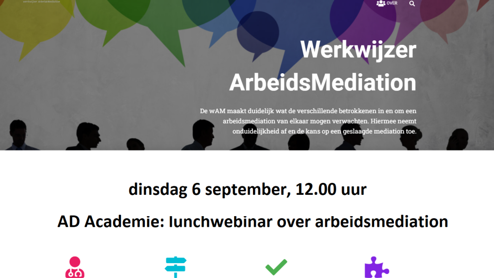AD Academie: lunchwebinar over arbeidsmediation