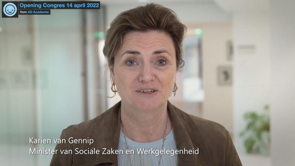 Minister Karien van Gennip spreekt NVvA-Voorjaarscongres toe