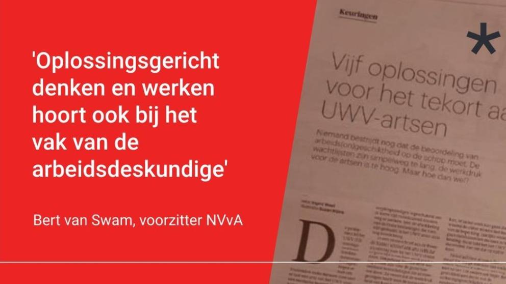 Reactie NVvA op artikel in Trouw
