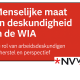 Nieuw position paper NVvA: Menselijke maat en deskundigheid in de WIA