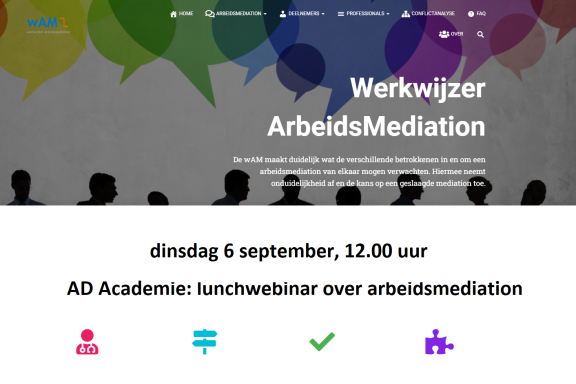 AD Academie: lunchwebinar over arbeidsmediation