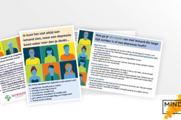 Depressiekaarten met tips en informatie