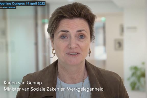 Minister Karien van Gennip spreekt NVvA-Voorjaarscongres toe